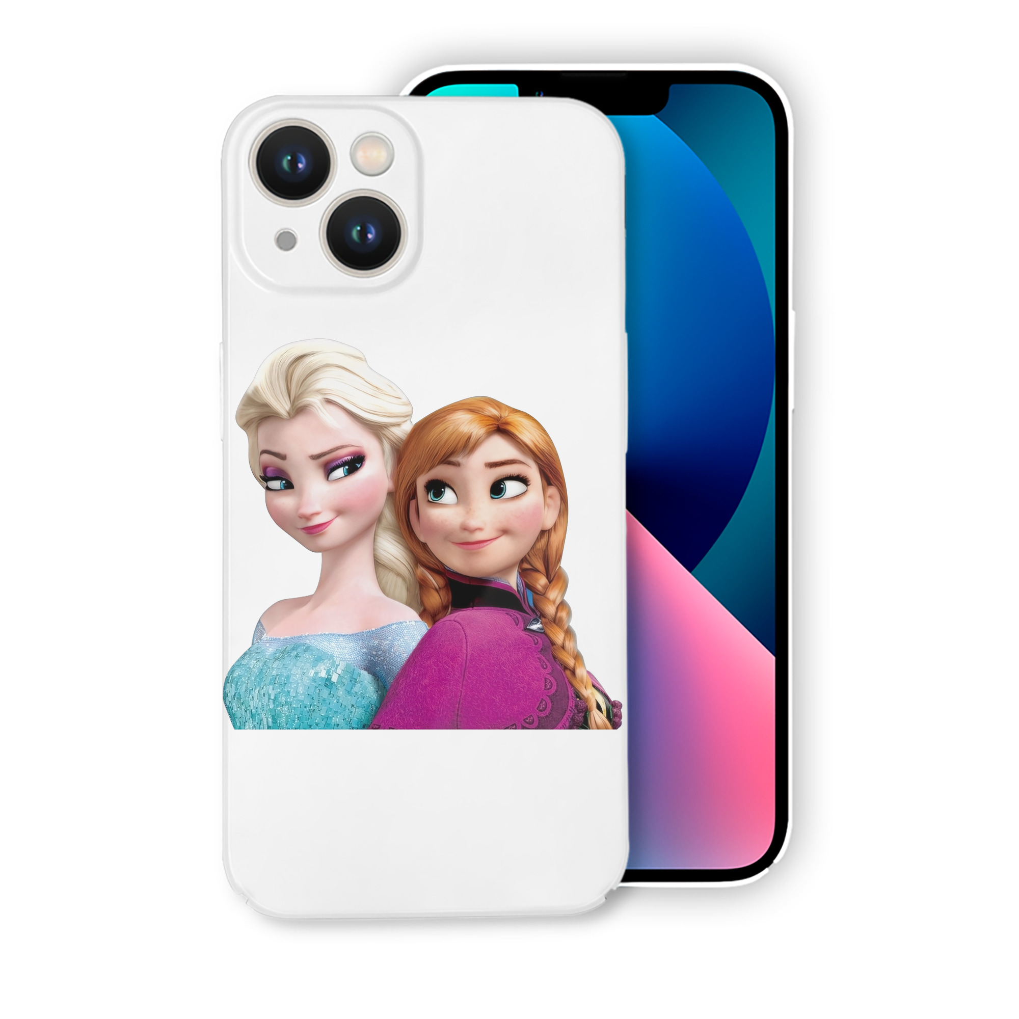 （画像用） アナと雪の女王 アンナ エルサ Frozen Anna Elsa 【iPhone 14シリーズ対応】ハードケース